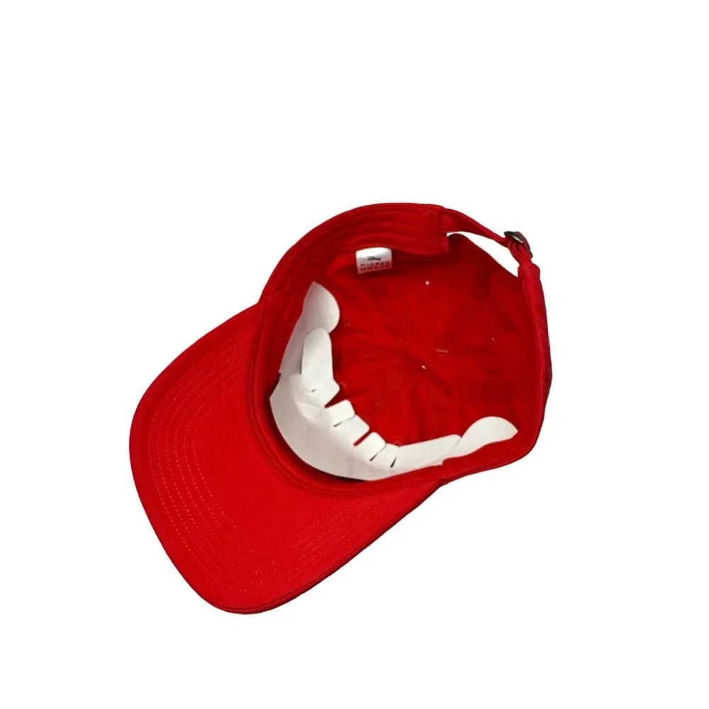DISNEY Mickey Mouse New Tags Baseball Adjustable‎ Red Cap One Size 100%Cotton